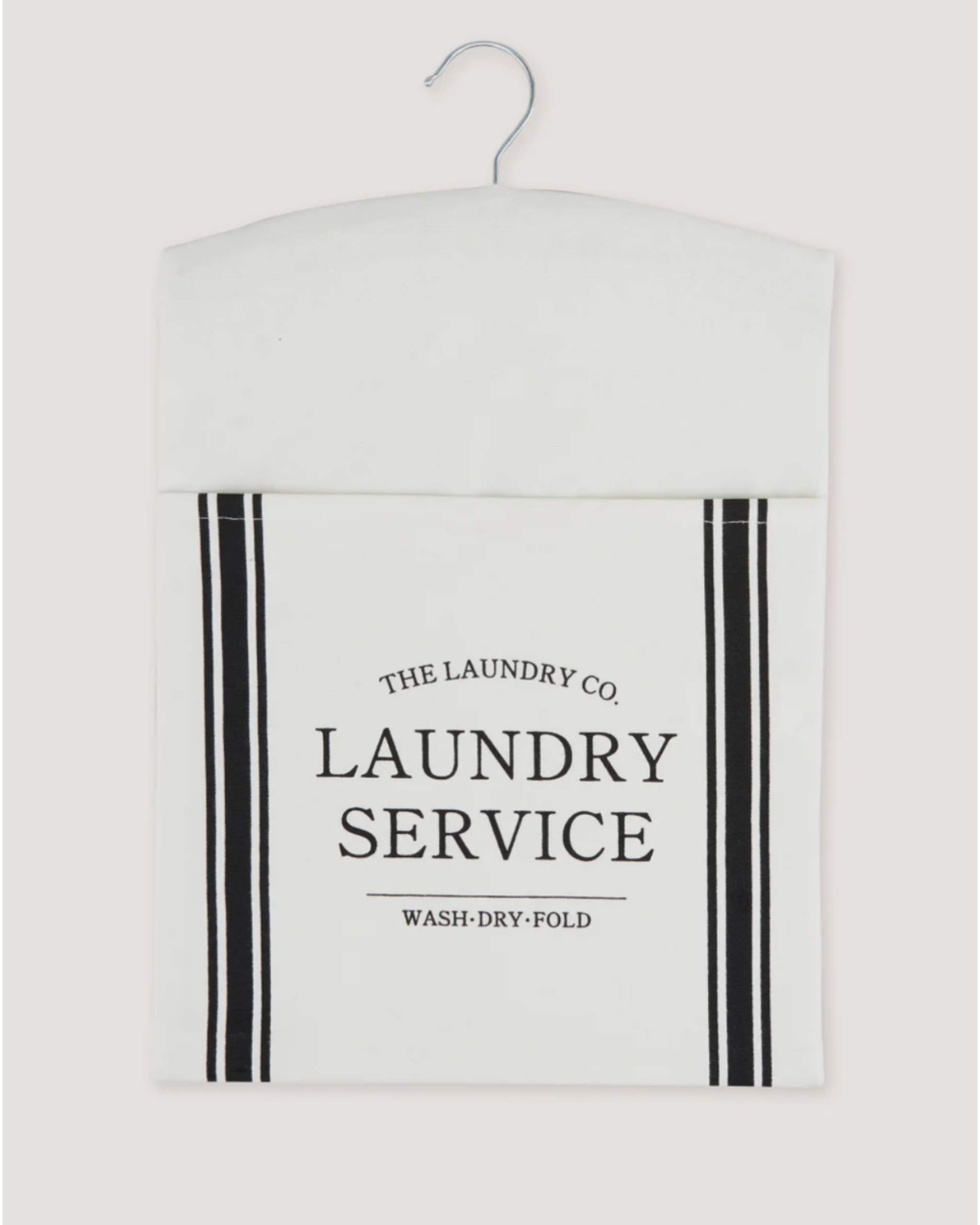 The Laundry Co. White Peg Bag with Hook