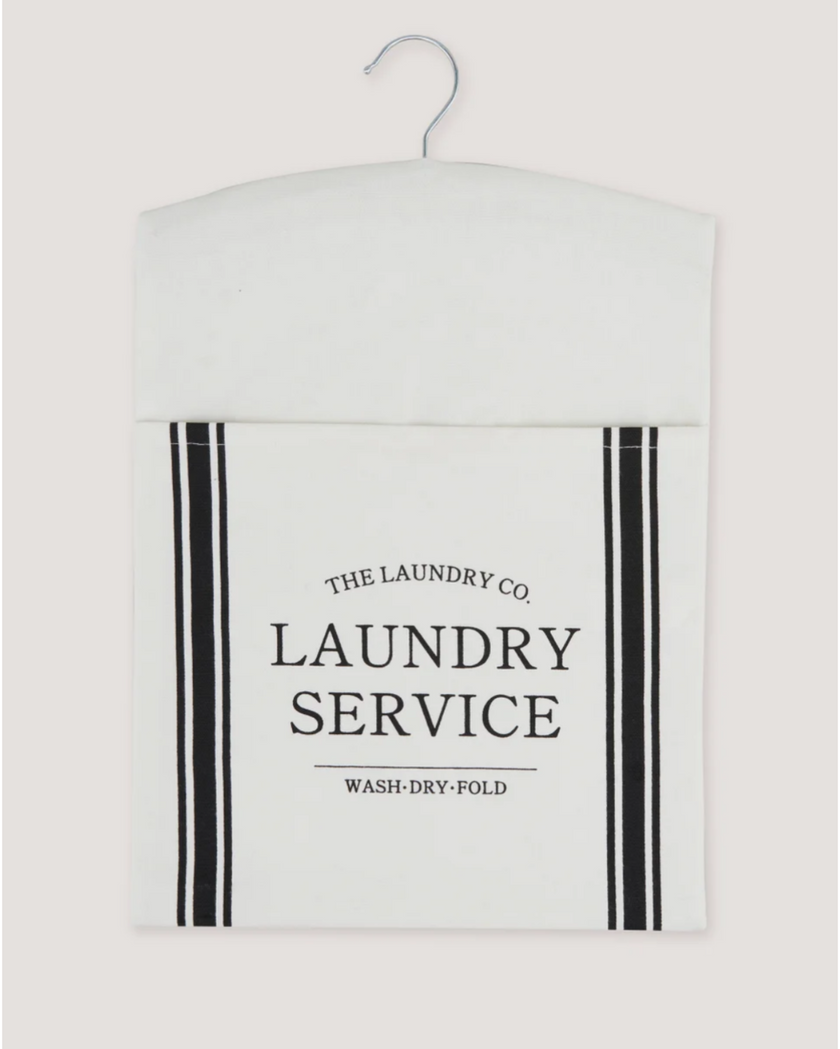 The Laundry Co. White Peg Bag with Hook