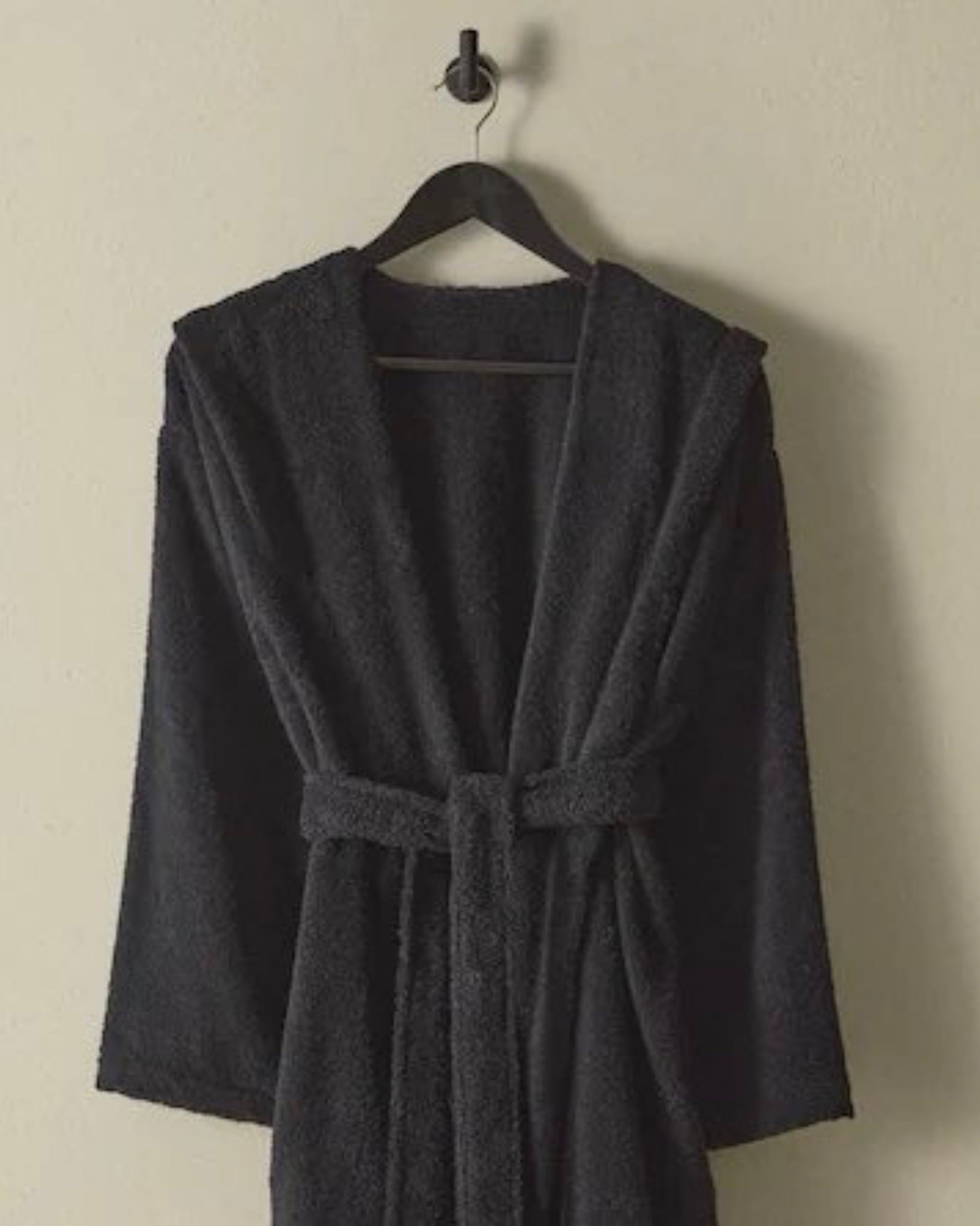 360 GXM² Bathrobe with Hood (Dark Black) - Size M