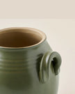 Vintage-Inspired Sage Green Utensil Crock