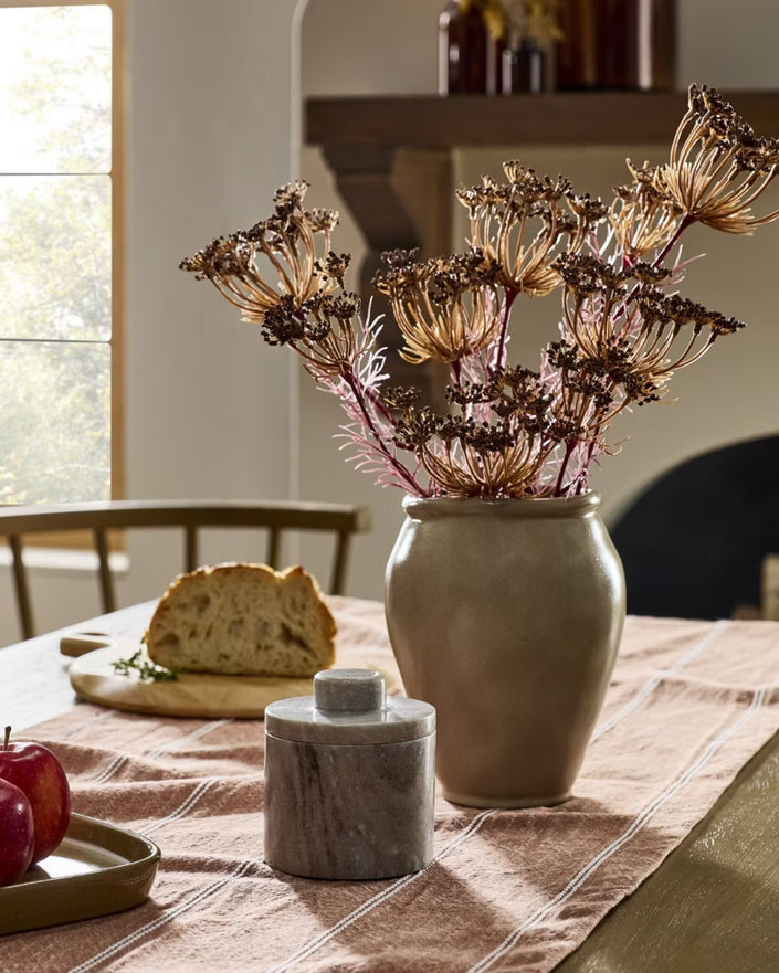 Marble Butter Keeper Warm Gray