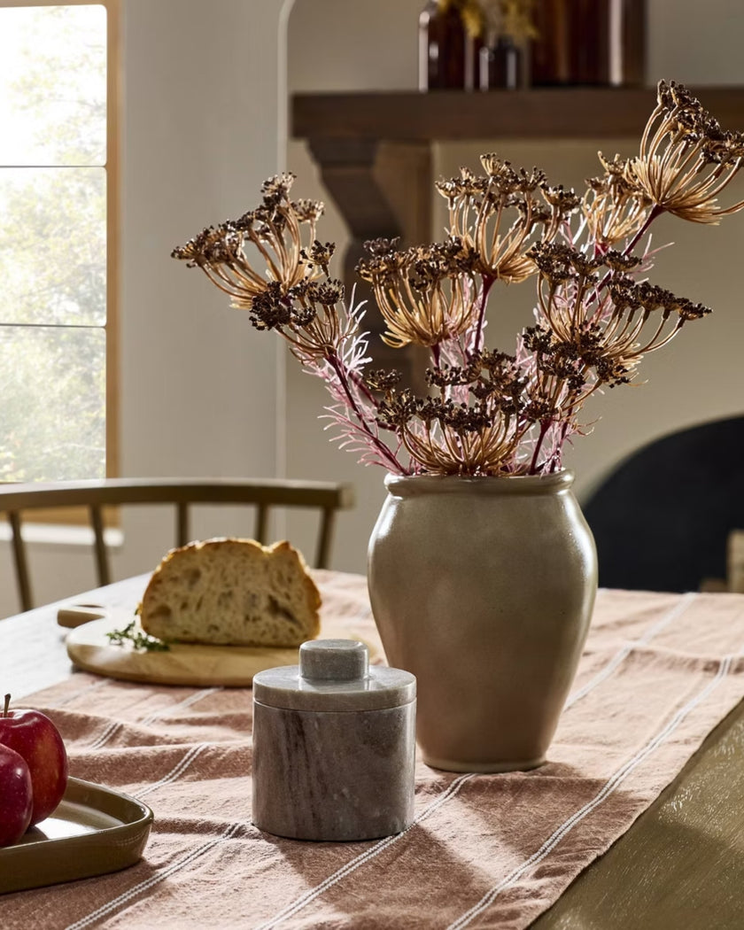 Marble Butter Keeper Warm Gray