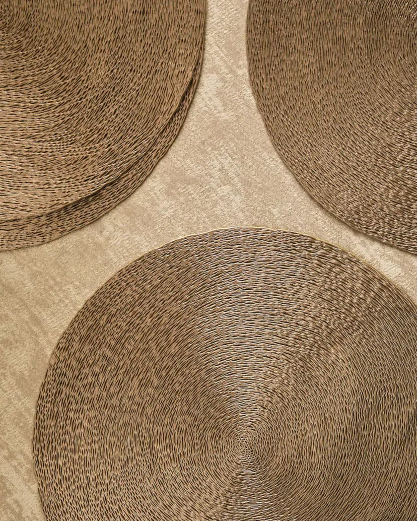 Gold Wipe Clean PVC Placemats Set of 4 or 8