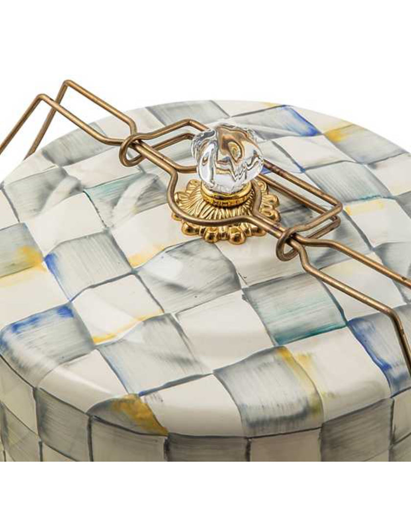 Sterling Check Cake Carrier