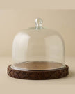 Laurie Carved Wood Cake Dome