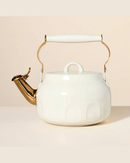 1.9 litres Stainless Steel Arch Cutout Teapot in Cream