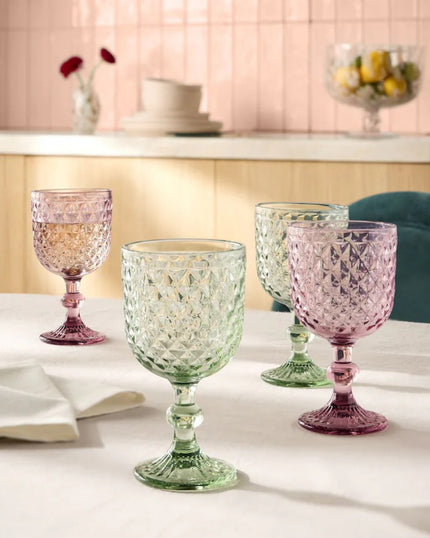 Set of 8 Luxury Cassandra Tall Glass
