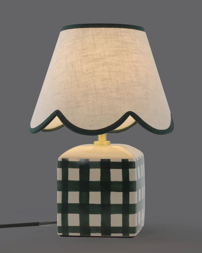 Catherine Ceramic Table Lamp In Green