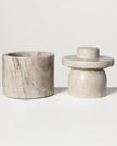 Marble Butter Keeper Warm Gray