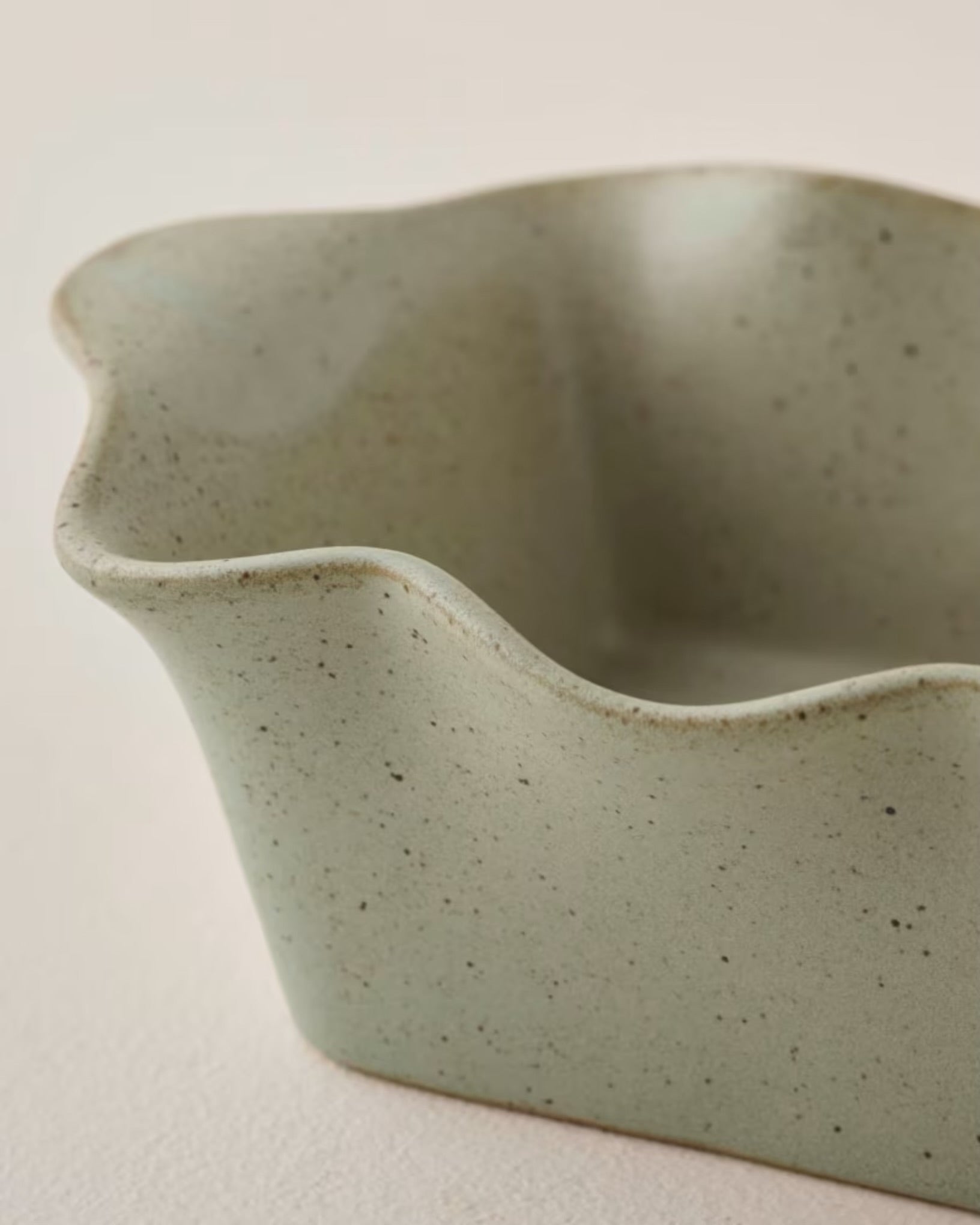 Loden Green Scalloped Loaf Pan