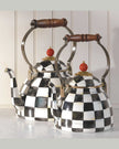 Courtly Check Enamel Tea Kettle