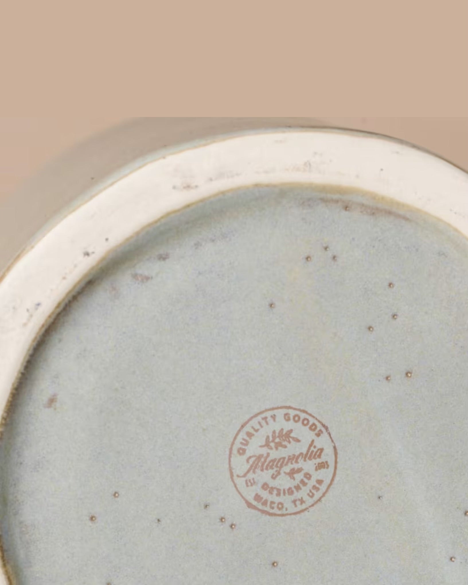 French Grey Embossed Stripe Utensil Holder