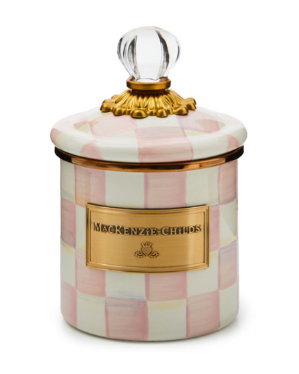 Rosy Check Demi Enamel Canister (Small)