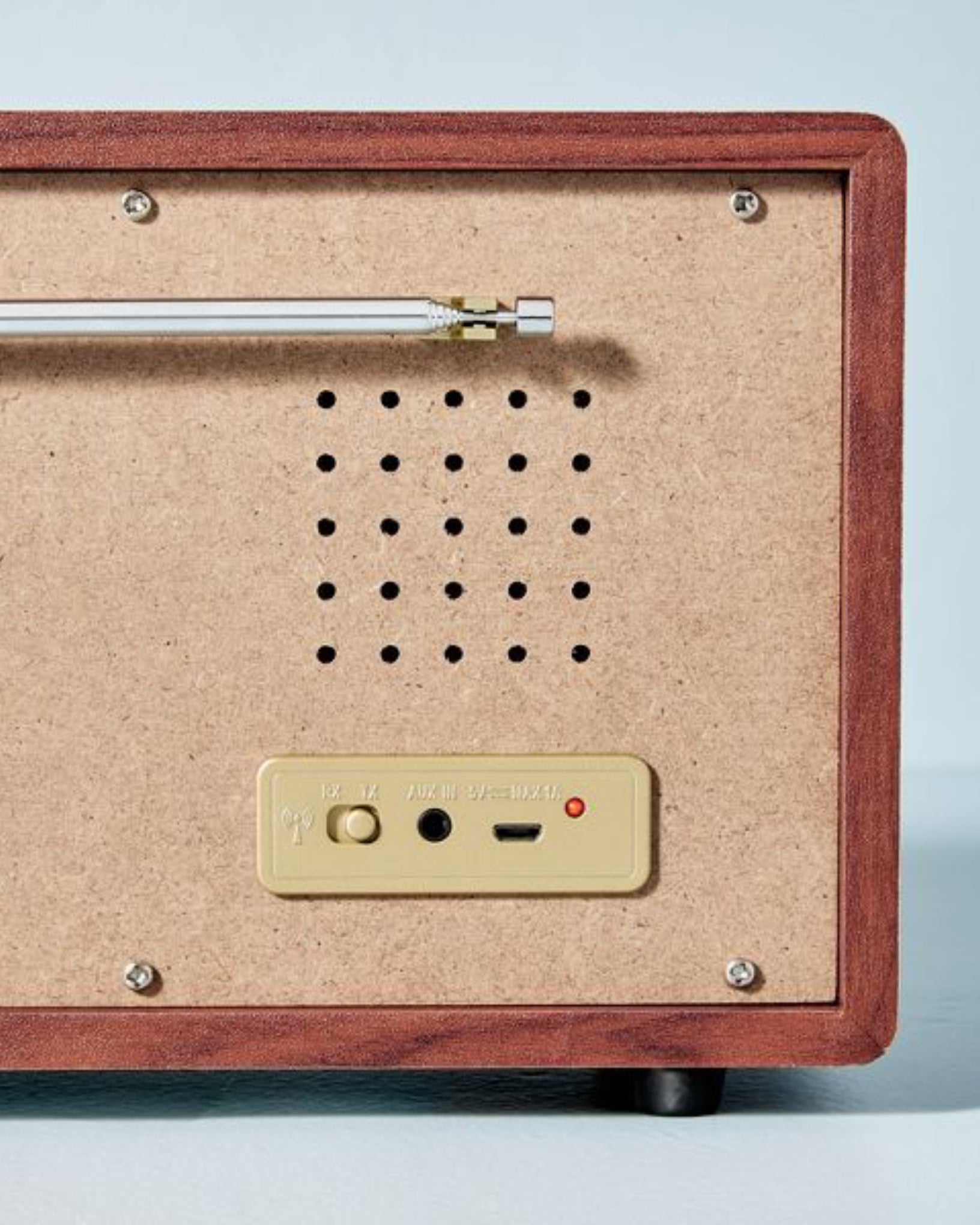 Portable AM/FM Bluetooth Radio Tonal Brown