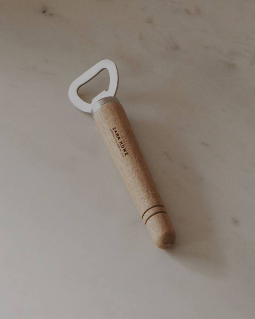 Steel and Acacia Wood Bottle Opener