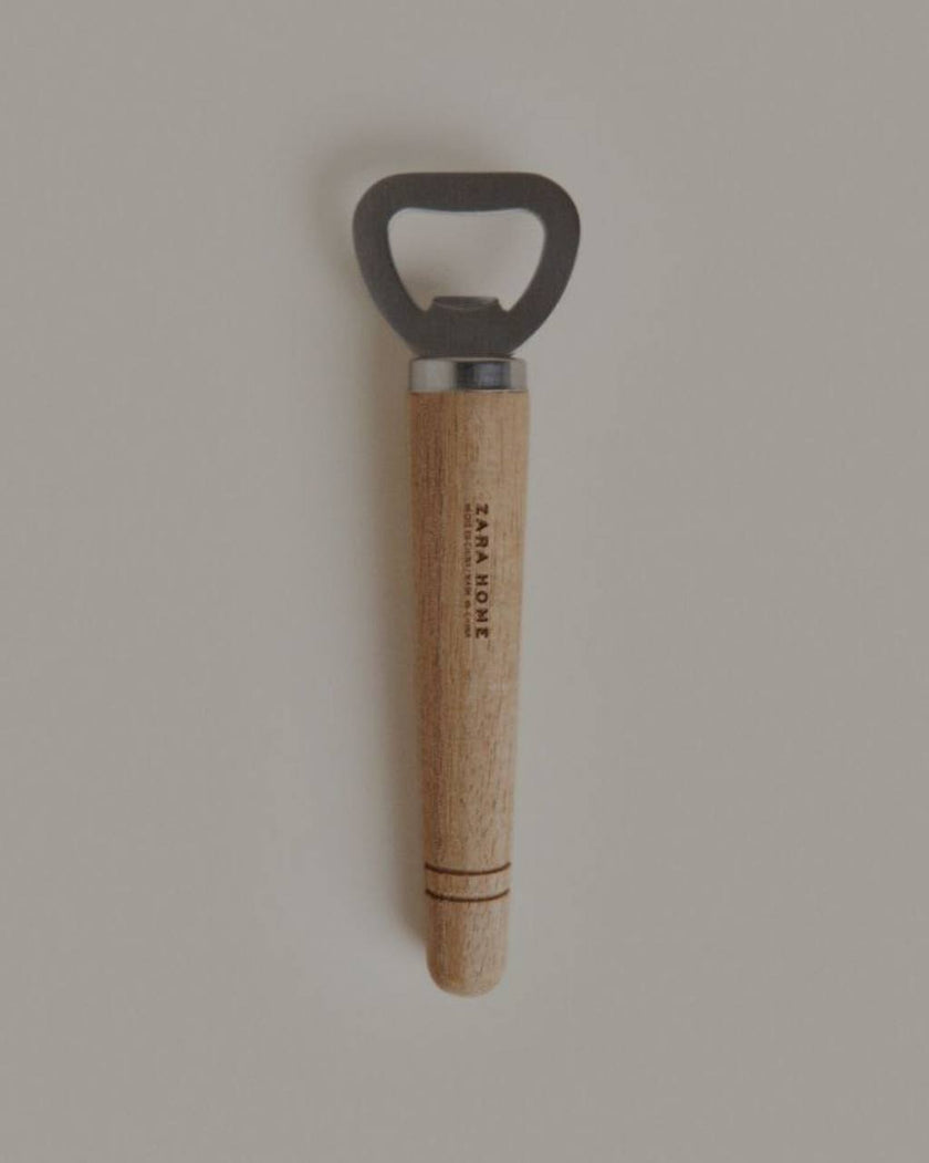 Steel and Acacia Wood Bottle Opener