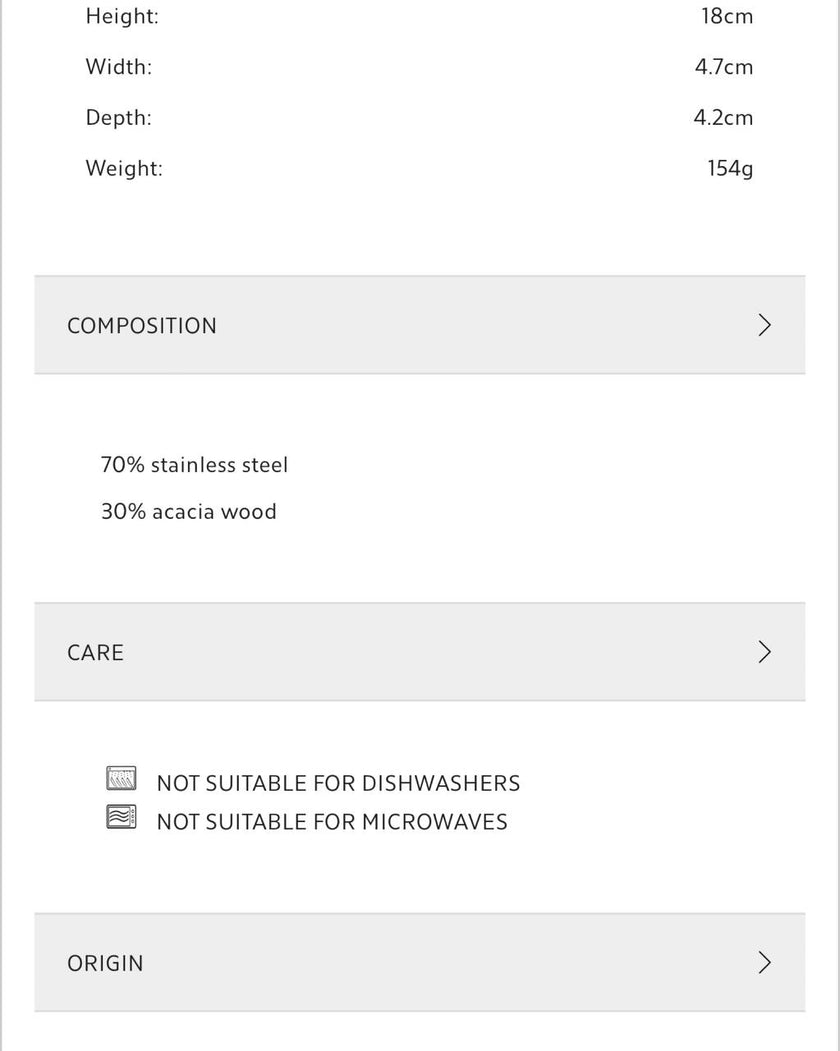 Steel and Acacia Tin Opener