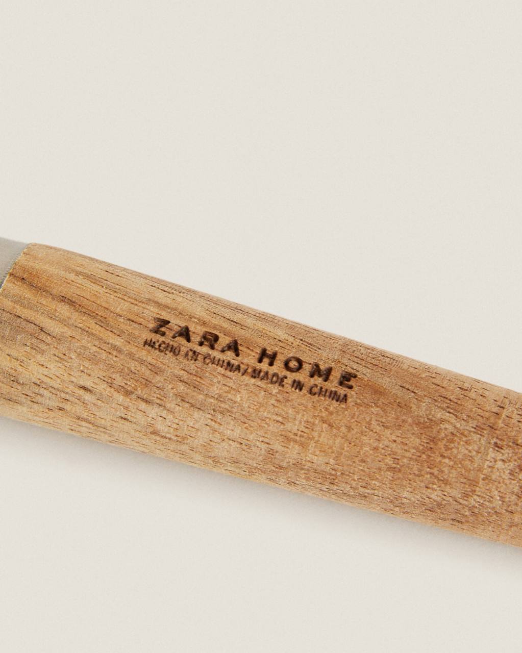 Steel and Acacia Wood Vegetable Peeler