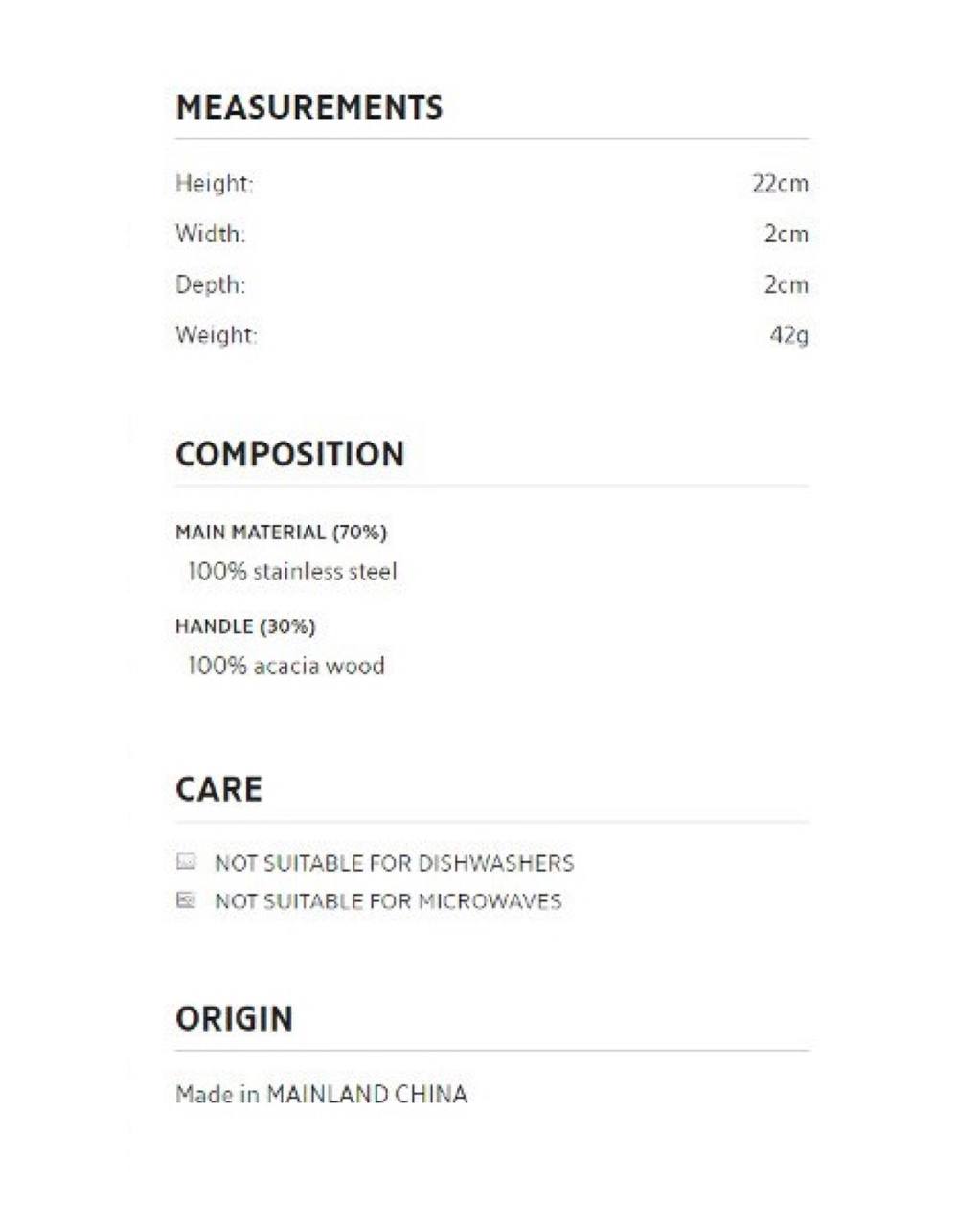 Steel and Acacia Wood Vegetable Peeler