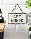 Get Naked Ceramic Hanging Decoration