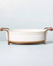 Cradle Carrier with Wooden Handle (serving dish not included)