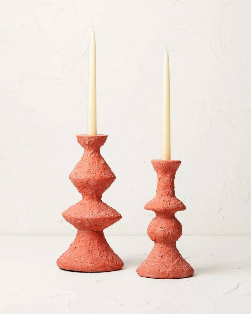 Organic Designer Clay Candleholder