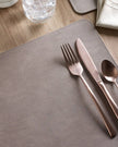 Set of 4/8 Faux Leather Placemats