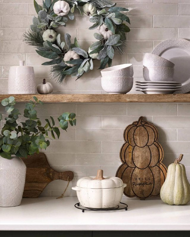 Medium Orange Pumpkin Casserole (Brown Stem)