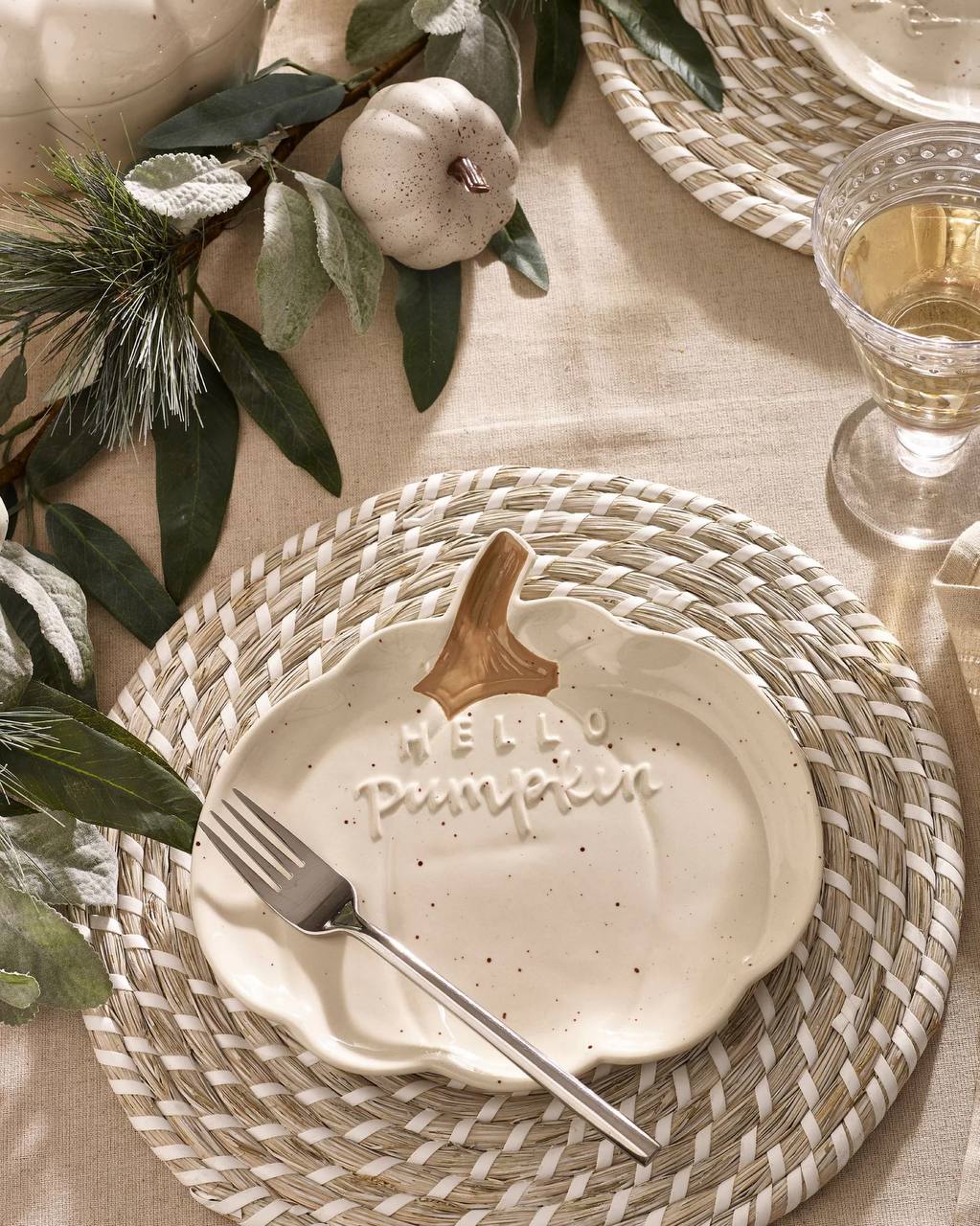 Set of 4 Pumpkin Side Plates