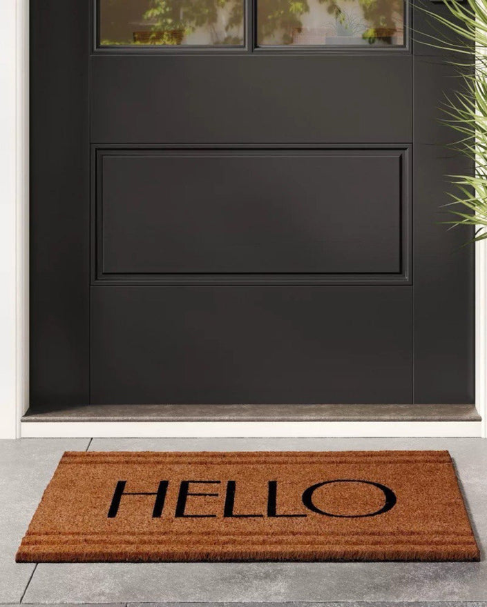 Feels Good to be Home Rectangular Outdoor Door Mat Black