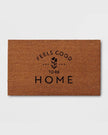 Feels Good to be Home Rectangular Outdoor Door Mat Black
