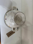 [imperfect] Polka Dot Enamel Colander
