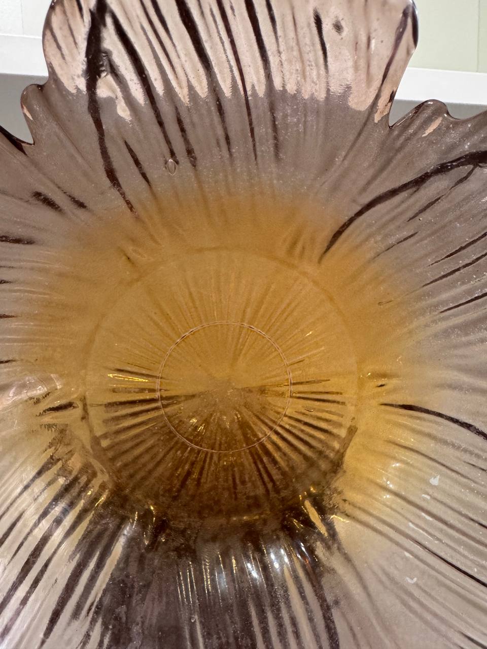 [imperfect] Flower Shaped Large Bowl in Orange