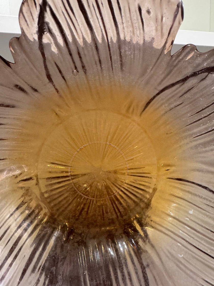 [imperfect] Flower Shaped Large Bowl in Orange