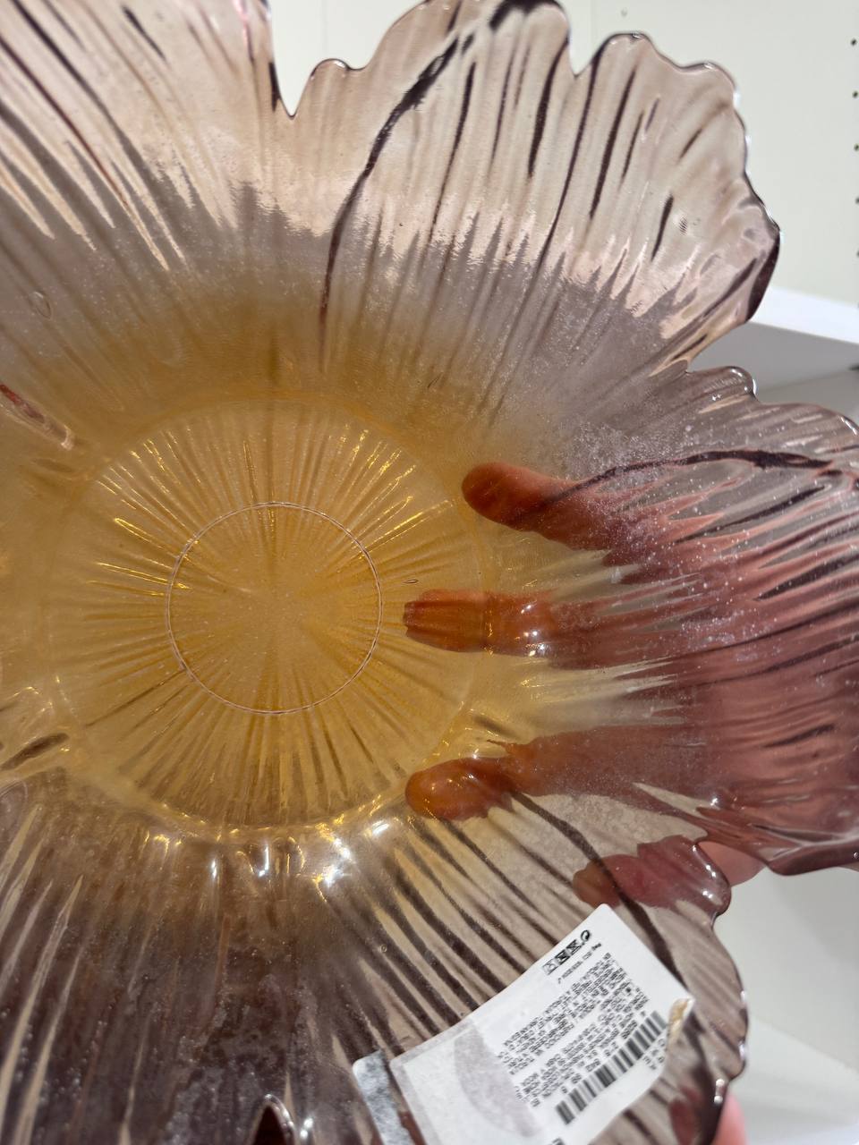 [imperfect] Flower Shaped Large Bowl in Orange