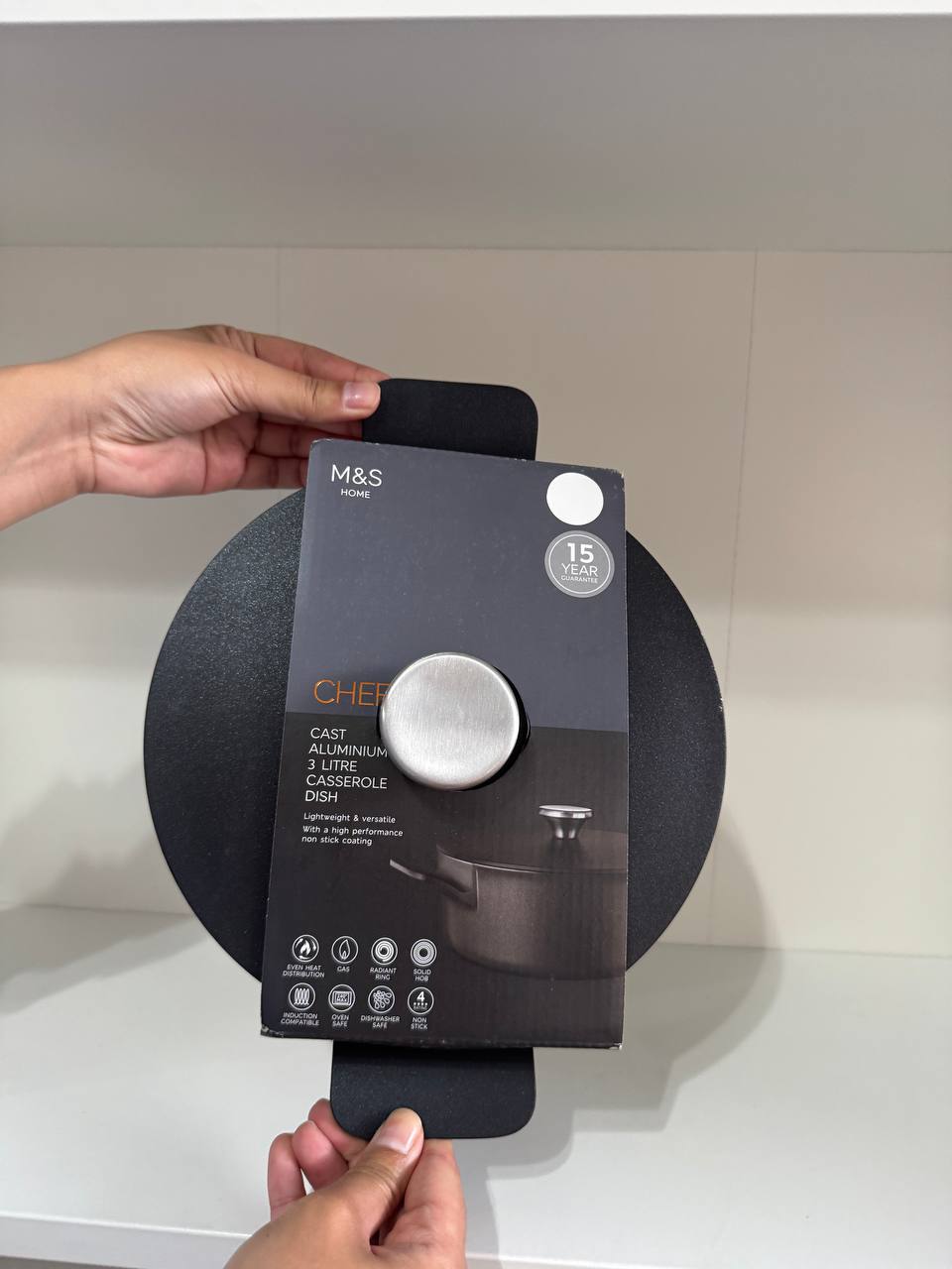 [imperfect] Cast aluminium 3 litres casserole dish