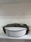[imperfect] Cast aluminium shallow 4.5 litre casserole dish (3)