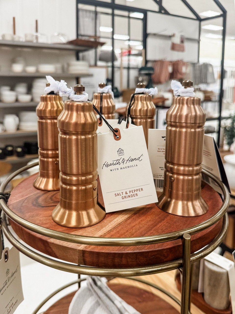 Salt and Pepper Crank Mill Grinder Copper Finish