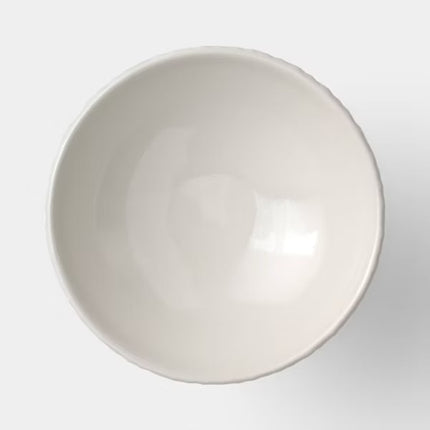 Beaded Ceramic Bowl Ivory