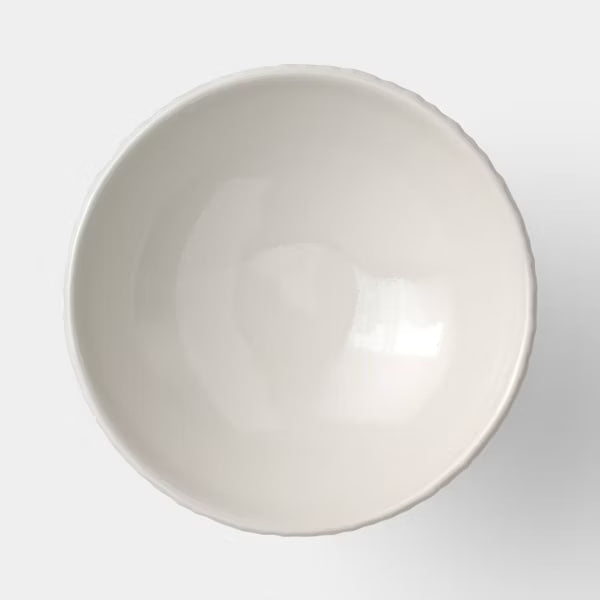 Beaded Ceramic Bowl Ivory