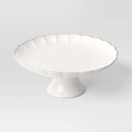 Ribbed Scallop Cake Stand