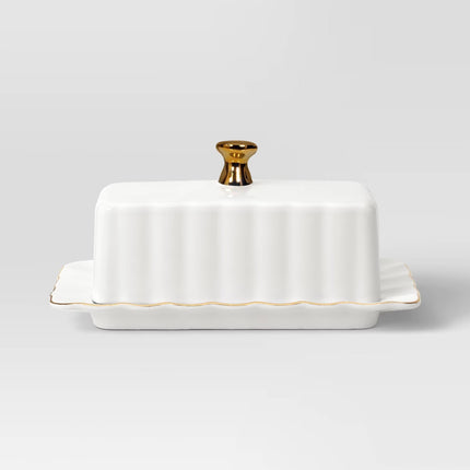 Ribbed Butter Dish