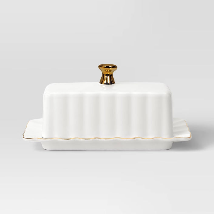 Ribbed Butter Dish