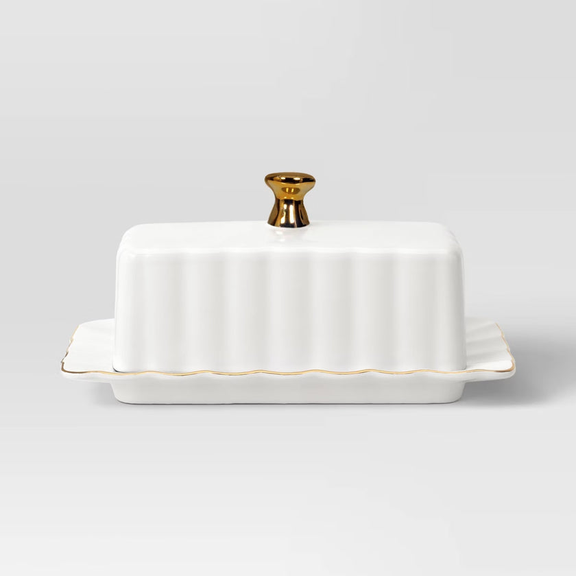 Ribbed Butter Dish