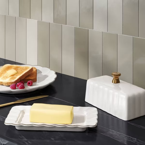 Ribbed Butter Dish