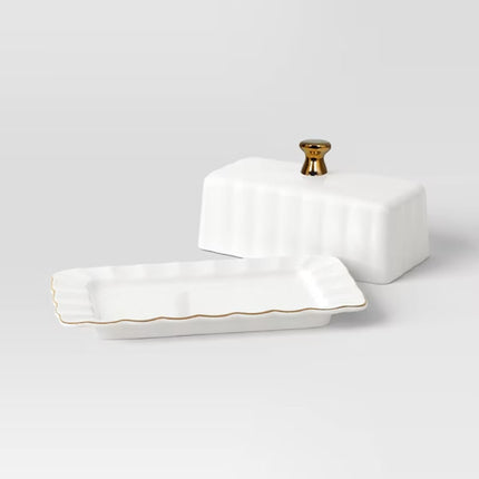 Ribbed Butter Dish