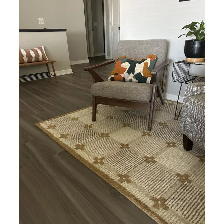 Wool Handtufted Area Rug Tan (150cm x 210cm)