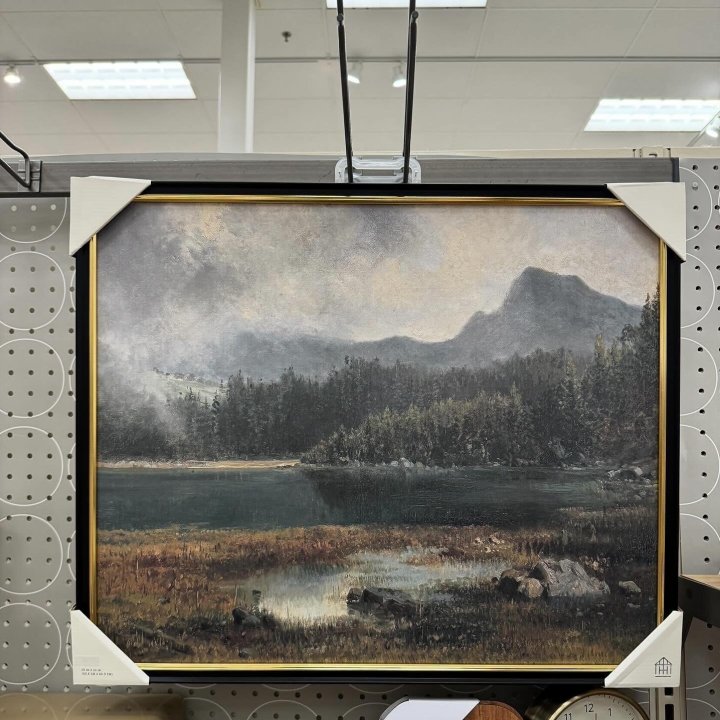 Horizontal Landscape Mountain Framed Wall Art (50 x 60cm)