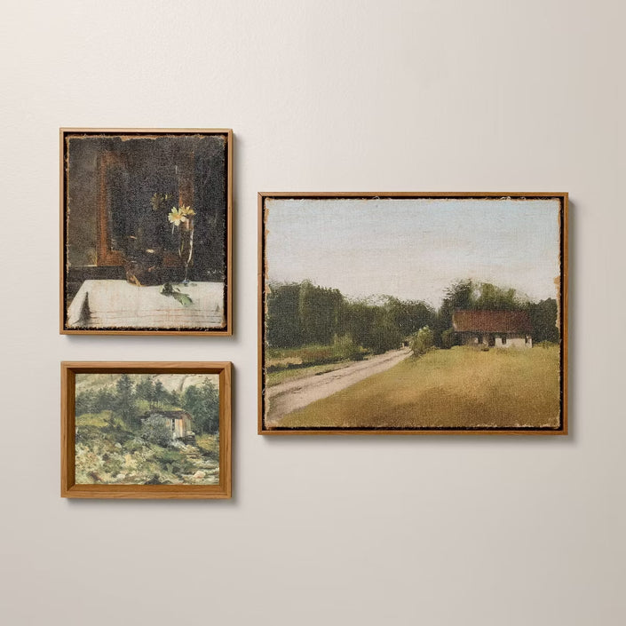 SET OF 3 Mixed Gallery Wall Art Set