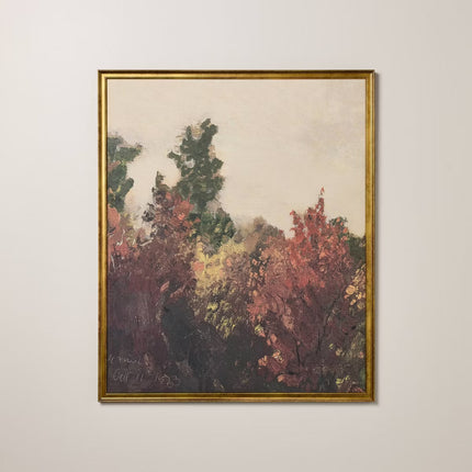 Vertical Fall Tree Framed Wall Art (90 x 76cm)